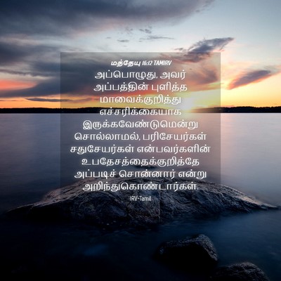 Picture 04 - மத்தேயு 16:12 TAMIRV - அப்பொழுது, அவர் - Bible Verse Picture