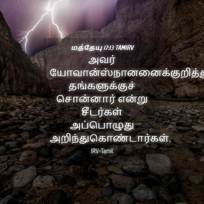 Picture 04 - மத்தேயு 17:13 TAMIRV - அவர் - Bible Verse Picture