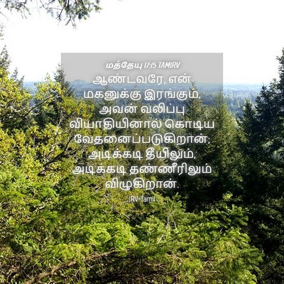 Picture 04 - மத்தேயு 17:15 TAMIRV - ஆண்டவரே, என் - Bible Verse Picture