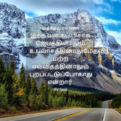 Picture 04 - மத்தேயு 17:21 TAMIRV - இந்த வகைப் பிசாசு - Bible Verse Picture