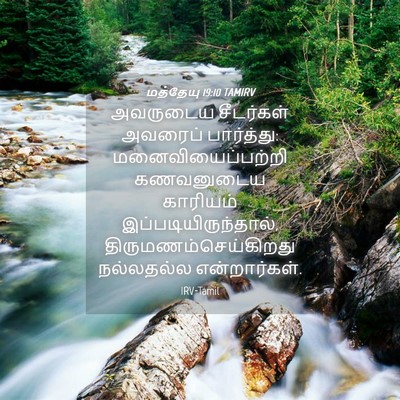 Picture 04 - மத்தேயு 19:10 TAMIRV - அவருடைய சீடர்கள் - Bible Verse Picture