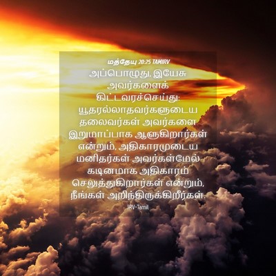 Picture 04 - மத்தேயு 20:25 TAMIRV - அப்பொழுது, இயேசு - Bible Verse Picture