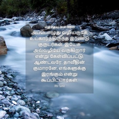Picture 04 - மத்தேயு 20:30 TAMIRV - அப்பொழுது - Bible Verse Picture