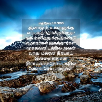 Picture 04 - மத்தேயு 21:28 TAMIRV - ஆனாலும், - Bible Verse Picture