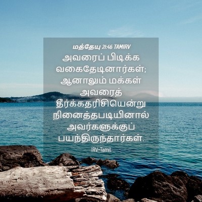 Picture 04 - மத்தேயு 21:46 TAMIRV - அவரைப் பிடிக்க - Bible Verse Picture