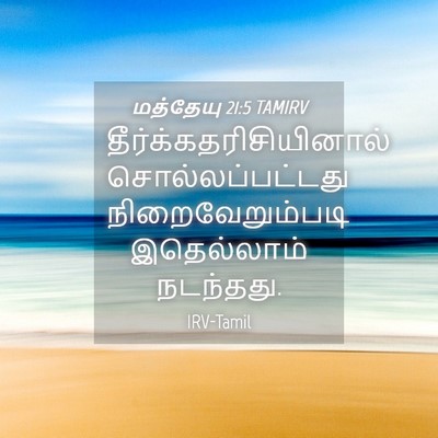 Picture 04 - மத்தேயு 21:5 TAMIRV -  - Bible Verse Picture