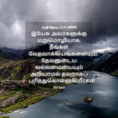Picture 04 - மத்தேயு 22:29 TAMIRV - இயேசு அவர்களுக்கு - Bible Verse Picture