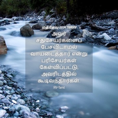 Picture 04 - மத்தேயு 22:34 TAMIRV - அவர் - Bible Verse Picture