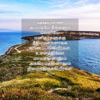 Picture 04 - மத்தேயு 23:28 TAMIRV - அப்படியே - Bible Verse Picture