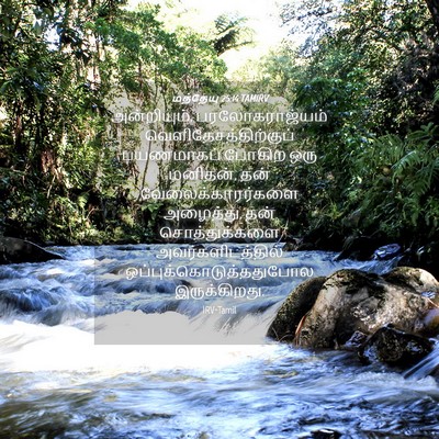 Picture 04 - மத்தேயு 25:14 TAMIRV - அன்றியும், - Bible Verse Picture