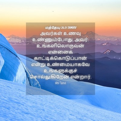 Picture 04 - மத்தேயு 26:21 TAMIRV - அவர்கள் உணவு - Bible Verse Picture