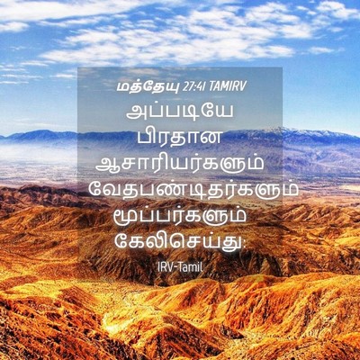 Picture 04 - மத்தேயு 27:41 TAMIRV - அப்படியே பிரதான - Bible Verse Picture