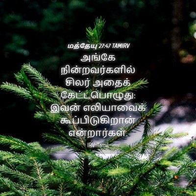 Picture 04 - மத்தேயு 27:47 TAMIRV - அங்கே - Bible Verse Picture
