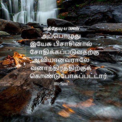 Picture 04 - மத்தேயு 4:1 TAMIRV - அப்பொழுது இயேசு - Bible Verse Picture