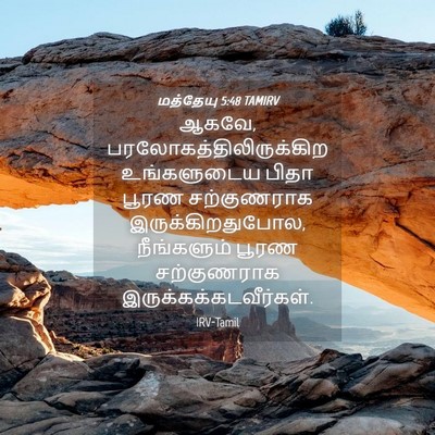 Picture 04 - மத்தேயு 5:48 TAMIRV - ஆகவே, - Bible Verse Picture
