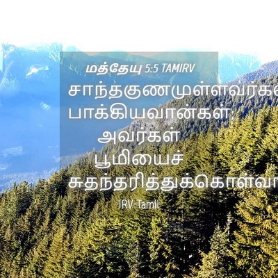 Picture 04 - மத்தேயு 5:5 TAMIRV -  - Bible Verse Picture