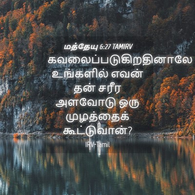 Picture 04 - மத்தேயு 6:27 TAMIRV -  - Bible Verse Picture