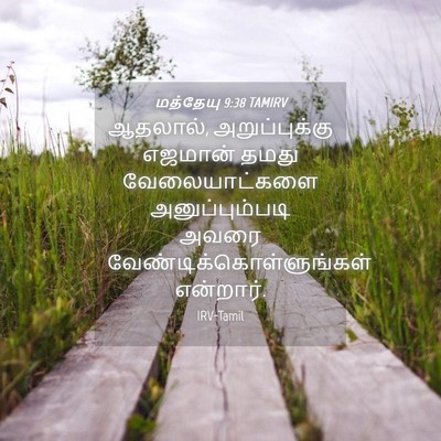Picture 04 - மத்தேயு 9:38 TAMIRV - ஆதலால், - Bible Verse Picture
