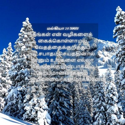 Picture 04 - மல்கியா 2:9 TAMIRV - நீங்கள் என் - Bible Verse Picture