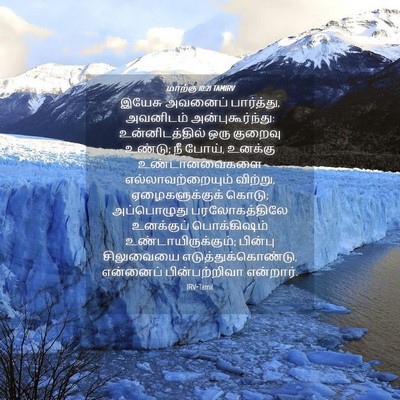 Picture 04 - மாற்கு 10:21 TAMIRV - இயேசு அவனைப் - Bible Verse Picture