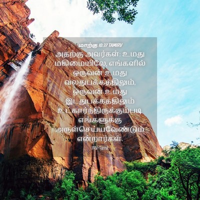 Picture 04 - மாற்கு 10:37 TAMIRV - அதற்கு அவர்கள்: - Bible Verse Picture