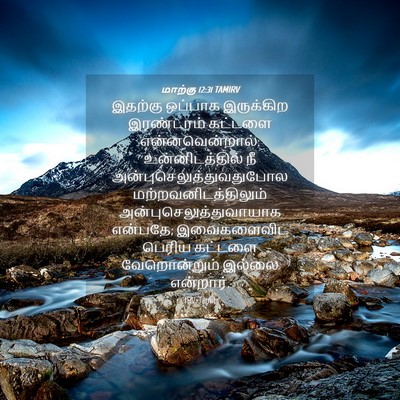 Picture 04 - மாற்கு 12:31 TAMIRV - இதற்கு ஒப்பாக - Bible Verse Picture