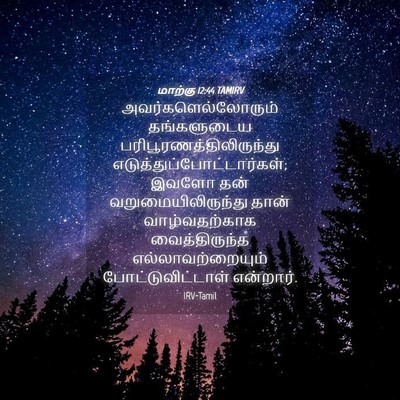 Picture 04 - மாற்கு 12:44 TAMIRV - அவர்களெல்லோரும் - Bible Verse Picture