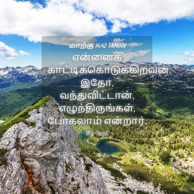 Picture 04 - மாற்கு 14:42 TAMIRV - என்னைக் - Bible Verse Picture