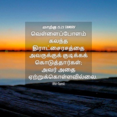 Picture 04 - மாற்கு 15:23 TAMIRV - வெள்ளைப்போளம் - Bible Verse Picture