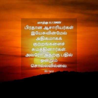 Picture 04 - மாற்கு 15:3 TAMIRV - பிரதான - Bible Verse Picture