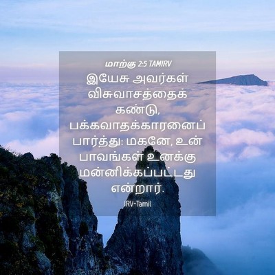 Picture 04 - மாற்கு 2:5 TAMIRV - இயேசு அவர்கள் - Bible Verse Picture