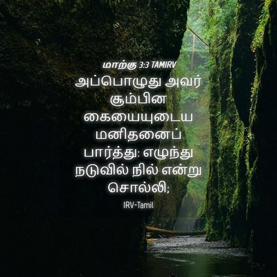 Picture 04 - மாற்கு 3:3 TAMIRV - அப்பொழுது அவர் - Bible Verse Picture