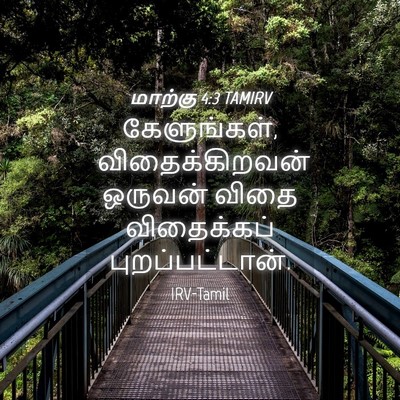 Picture 04 - மாற்கு 4:3 TAMIRV - கேளுங்கள், - Bible Verse Picture