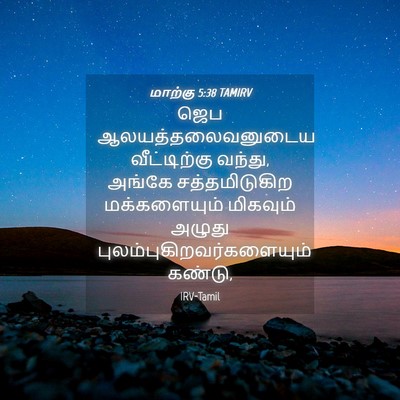 Picture 04 - மாற்கு 5:38 TAMIRV - ஜெப - Bible Verse Picture