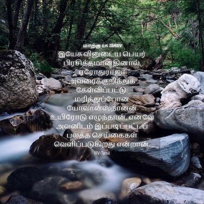 Picture 04 - மாற்கு 6:14 TAMIRV - இயேசுவினுடைய - Bible Verse Picture