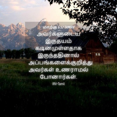 Picture 04 - மாற்கு 6:52 TAMIRV - அவர்களுடைய - Bible Verse Picture