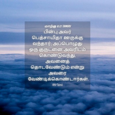 Picture 04 - மாற்கு 8:22 TAMIRV - பின்பு அவர் - Bible Verse Picture