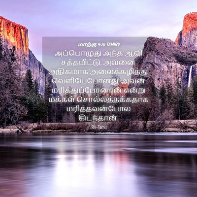 Picture 04 - மாற்கு 9:26 TAMIRV - அப்பொழுது அந்த - Bible Verse Picture