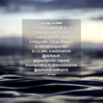 Picture 04 - மாற்கு 9:50 TAMIRV - உப்பு நல்லதுதான், - Bible Verse Picture