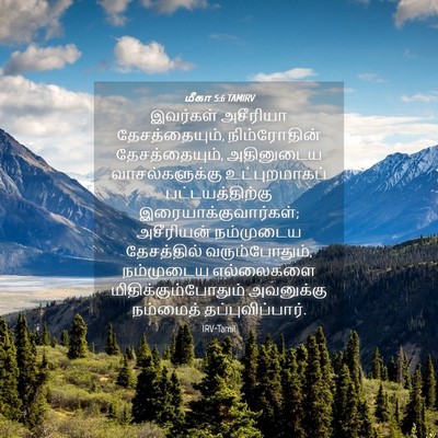 Picture 04 - மீகா 5:6 TAMIRV - இவர்கள் அசீரியா - Bible Verse Picture