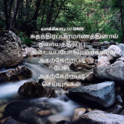 Picture 04 - யாக்கோபு 2:12 TAMIRV -  - Bible Verse Picture