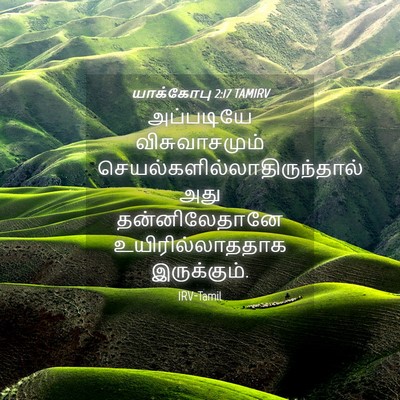 Picture 04 - யாக்கோபு 2:17 TAMIRV - அப்படியே - Bible Verse Picture