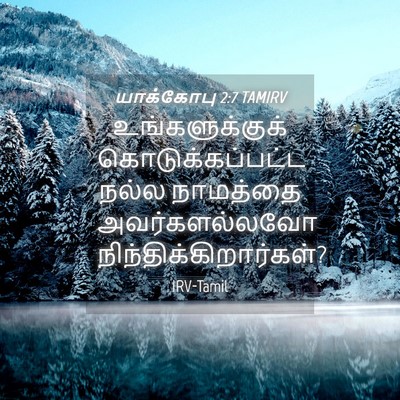 Picture 04 - யாக்கோபு 2:7 TAMIRV - உங்களுக்குக் - Bible Verse Picture