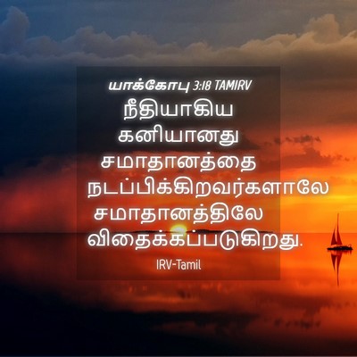 Picture 04 - யாக்கோபு 3:18 TAMIRV - நீதியாகிய - Bible Verse Picture