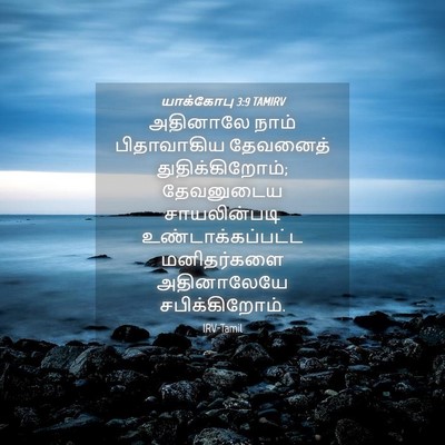 Picture 04 - யாக்கோபு 3:9 TAMIRV - அதினாலே நாம் - Bible Verse Picture