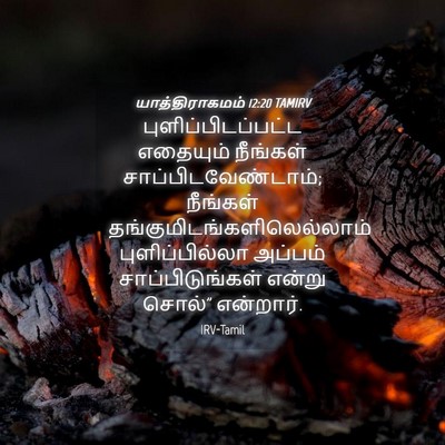 Picture 04 - யாத்திராகமம் 12:20 TAMIRV - புளிப்பிடப்பட்ட - Bible Verse Picture