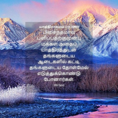 Picture 04 - யாத்திராகமம் 12:34 TAMIRV - பிசைந்தமாவு - Bible Verse Picture