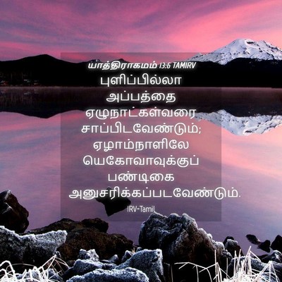 Picture 04 - யாத்திராகமம் 13:6 TAMIRV - புளிப்பில்லா - Bible Verse Picture