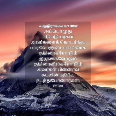 Picture 04 - யாத்திராகமம் 14:23 TAMIRV - அப்பொழுது - Bible Verse Picture