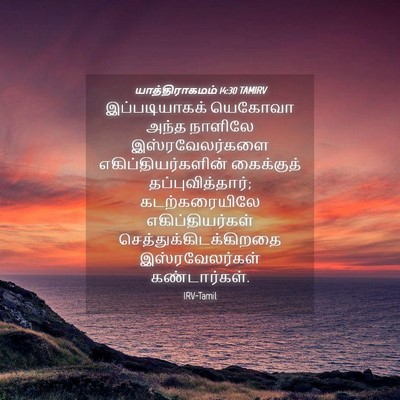 Picture 04 - யாத்திராகமம் 14:30 TAMIRV - இப்படியாகக் - Bible Verse Picture